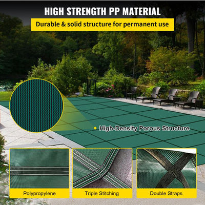 Pool Safety Cover 18x36ft Rectangle Inground Safety Pool Cover Green Mesh for Swimming Pool